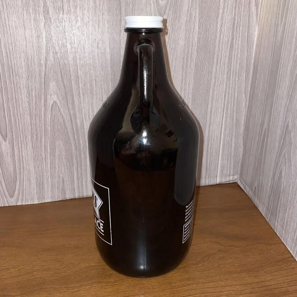 Fish Paws Marketplace Amber Glass Growler 64 Oz. Screw On Lid Arnold MD